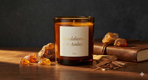 Sandalwood & Amber Candle